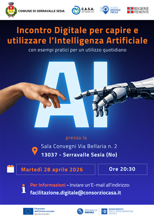 Incontro Digitale per capire e utilizzare l'Intelligenza Artificiale