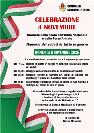 Celebrazione 4 novembre