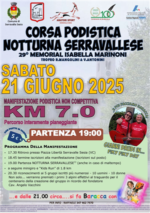 Corsa podistica Notturna Serravallese