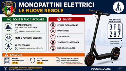 Monopattini elettrici: le nuove regole