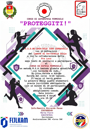 Corso di autodifesa femminile: Proteggiti!